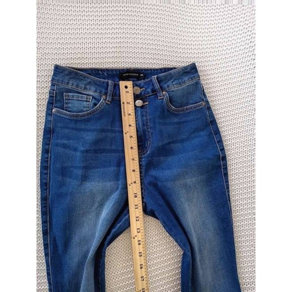 Flying Banana High Rise Flare Jeans 28x32 Medium Wash Bell Bottom Cowgirl Boho - Picture 7 of 10